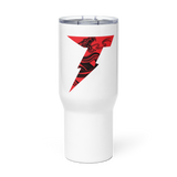 Travel mug with a handle