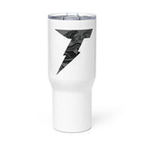 Travel mug with a handle