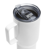 Travel mug with a handle