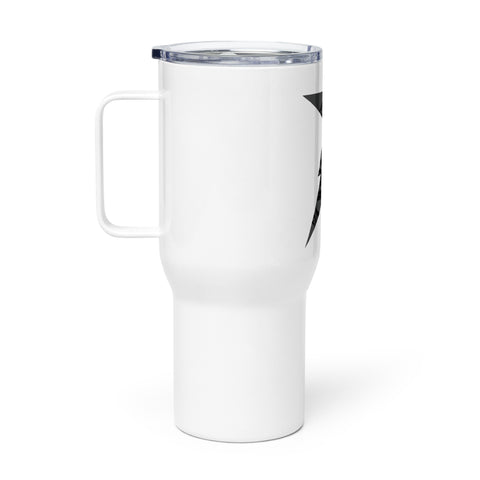Travel mug with a handle