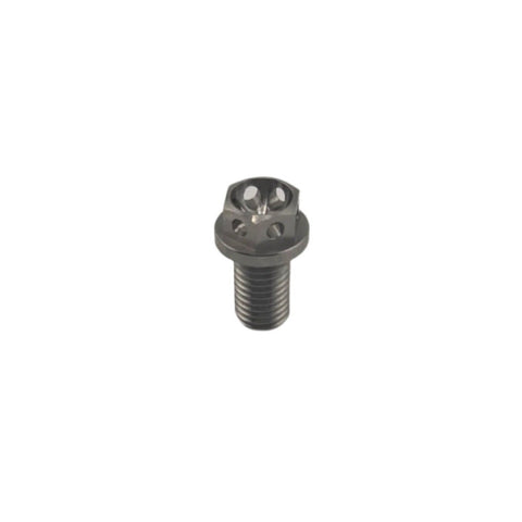Titanium 5/16-24 go kart brake rotor bolts drilled for safety wire