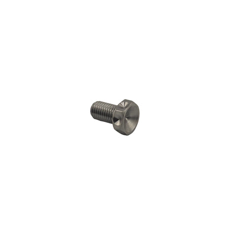Titanium 5/16-24 lightweight bolt with drilled hex head for outlaw kart hardware