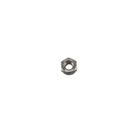Side profile of titanium half nut showing .2 inch low-profile height