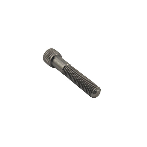 Side view of titanium M8-1.25 cap screw showing 40mm length