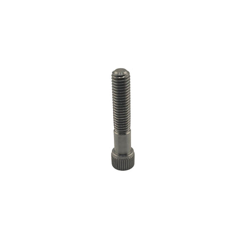 Top view of the 6mm hex allen drive in the titanium M8 bolt head