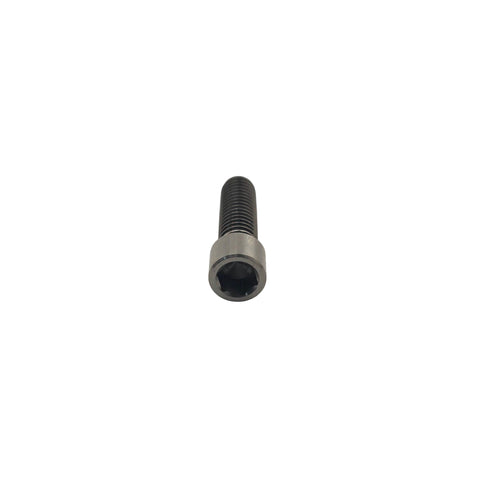Top view of the 5mm hex allen drive in the titanium cap screw head