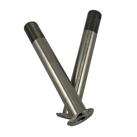 Grade 5 6AL-4V titanium go kart king pin with cut-down head
