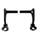 Billet Aluminum Pedal Assembly 1″ Rail NO Heel Rests – Short Pedals