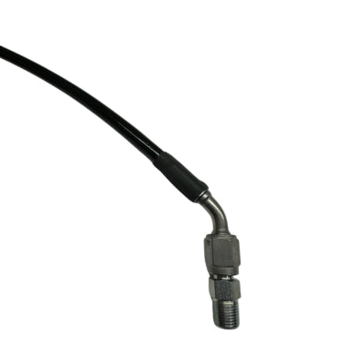 33″ Elevate Braided Brake Line w/ Angled End