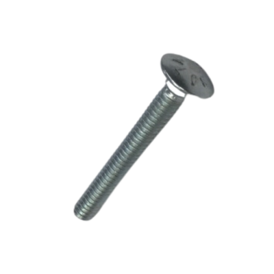 3/8-16 x 4 Drilled Carriage Bolt, Zinc