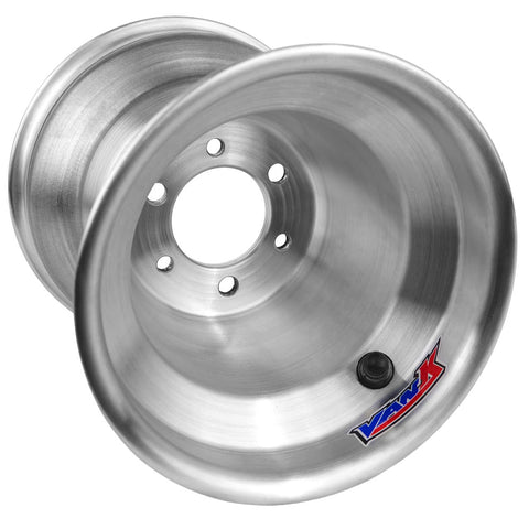 Van-K Select Series 6 inch kart wheel, bright silver, for outlaw and flat kart racing