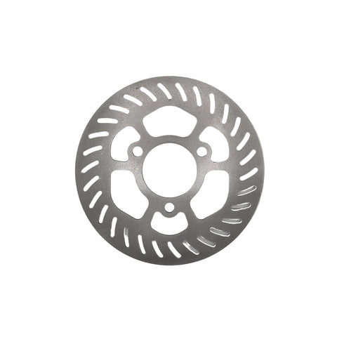 Vented 6 inch steel go kart brake rotor drilled for the Enginetics hub bolt pattern