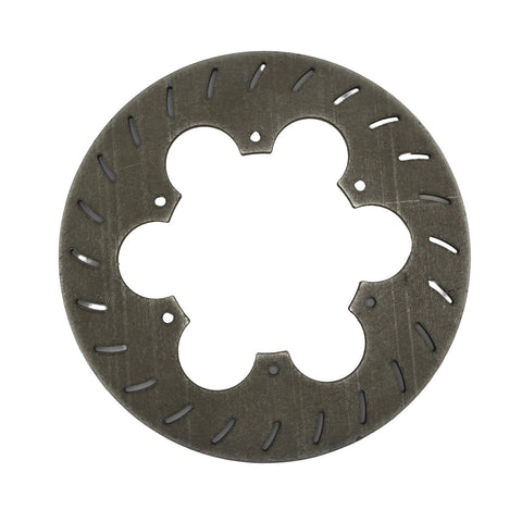 Grade 5 titanium 9.25 inch rear brake rotor for 600 micro sprint and TQ midget, face view
