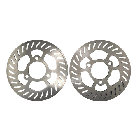 Grade 5 titanium go kart brake rotors with slotted faces