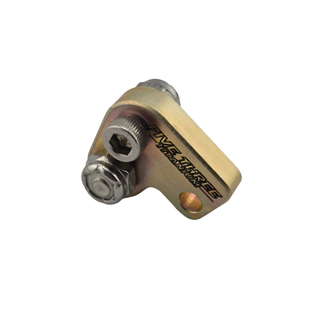 Clutch lever weight bolt and nyloc nut assembled together for a bully style clutch