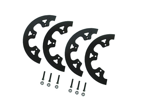 Aluminum Sprocket Guide 9 Black - kart sprocket guard