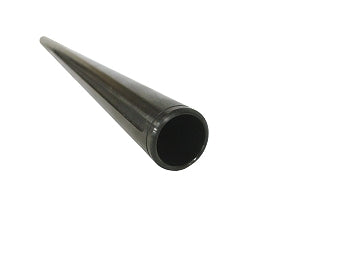 34 x 1 1/4 Steel Axle Thin Wall .120 Black - kart axle