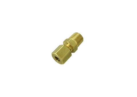 Brass brake fitting with ferrule