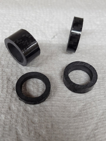 Carbon Fiber Wheel Spacer, 1/4" Wide x 3/4" ID