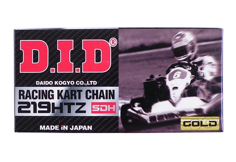 DID #219 Xtra Strength HTZ Chain 116 Link Box - kart chain