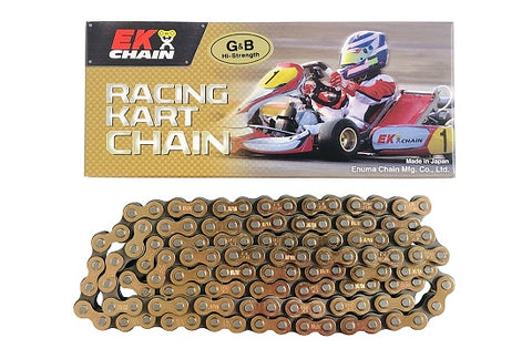 EK Spaced Gold High Tensile Chain 45 In. (120 Link) #35 - kart chain
