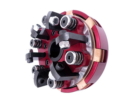 Viper unassembled two-disc clutch kit red