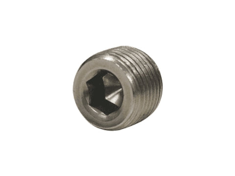 Steel 1/8 inch pipe plug