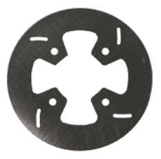 Front wheel brake rotor 6 inch four bolt