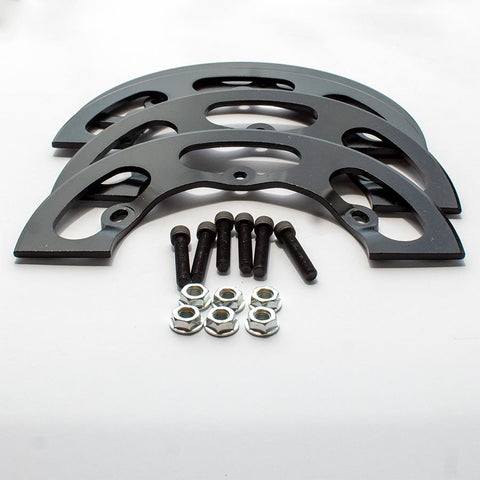 Pit Parts Aluminum Sprocket Guard Set 9.0 - kart sprocket guard