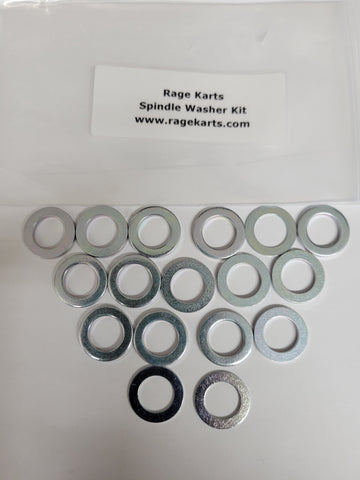 Rage Spindle Washer Kit 7/16" (One side Only) Two required per kart - Toigo Racing