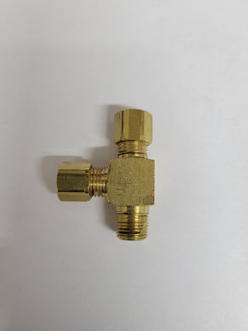 MCP318 Brass Male Run-T Brake Fitting - kart brake part