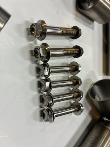 LINDERti titanium open cage receiver kit for SKE open kart