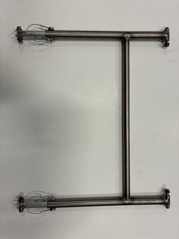 LINDERti Tube T titanium wing stand for outlaw kart
