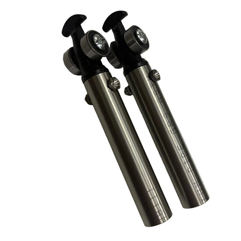 LINDERti titanium front roller posts for outlaw kart wing