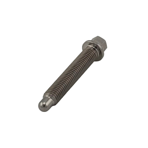 Bullet nose and 1.50 inch length of the titanium quarter midget wheel stud