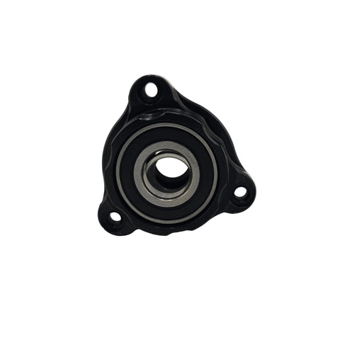 Stepped bore showing the 3/4 inch inner and 5/8 inch outer kart wheel bearings