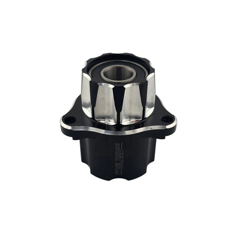 Back side of the 5/16 right front hub with recessed flush stud pockets