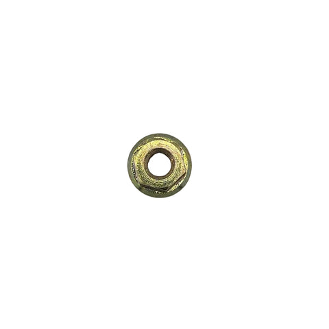 Zinc plated steel 1/4-28 lug nut with 7/16 inch head for go kart and quarter midget wheels