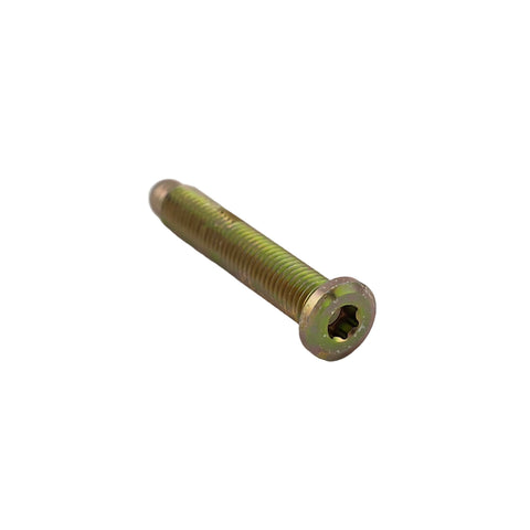 Flush head steel lug stud seated in a go kart wheel hub