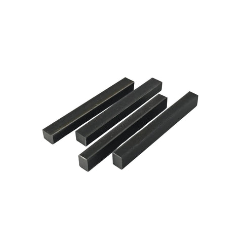 Four-pack of steel 1/4 x 3/16 inch low profile axle key stock for go kart rear axles