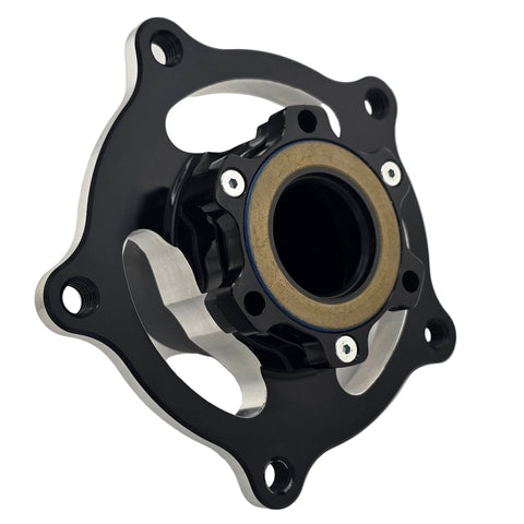 Screw-on outer dust cover with offset oil fill screw on the junior sprint front hub