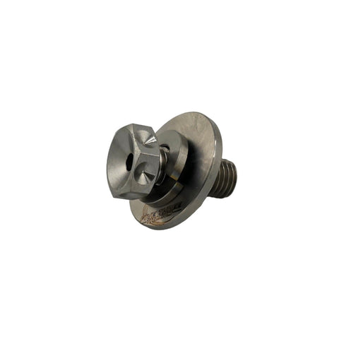 Titanium go kart clutch bolt kit with lock washer and flat washer