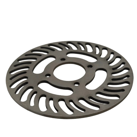 Quarter midget titanium rotor measured on a scale showing its light 84 gram weight