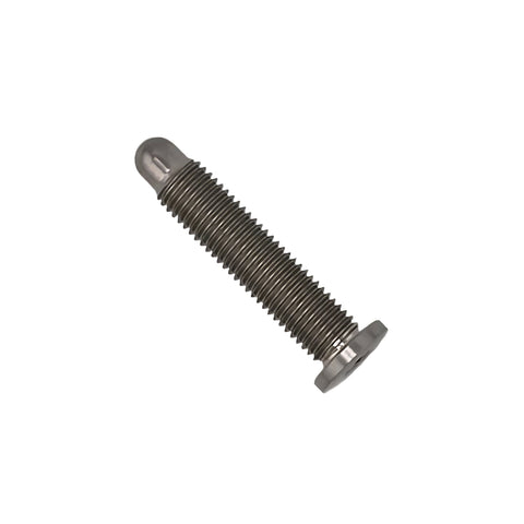 Flush head of the titanium 5/16 wheel stud showing the 5/32 internal allen drive