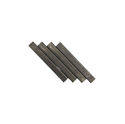 Four-pack of carbon steel 1/4 x 1/4 inch square axle key stock for go kart rear axles