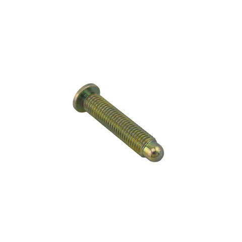 Flush head end of the steel 5/16 lug stud showing the 5/32 internal allen drive