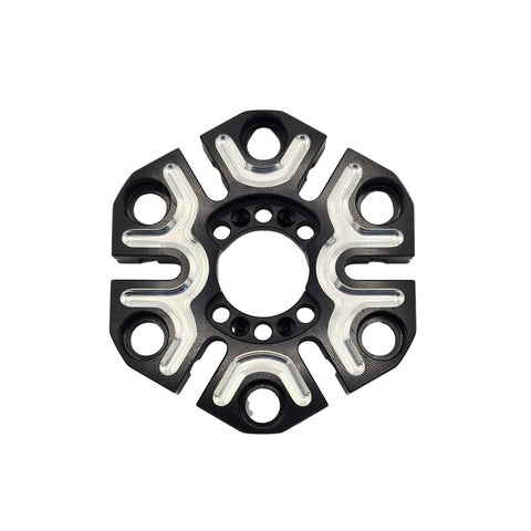 Stainless bearing race that seats inside the clutch basket on this clutch design