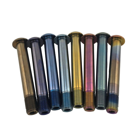 Go for Gold anodized titanium king pin for outlaw karts