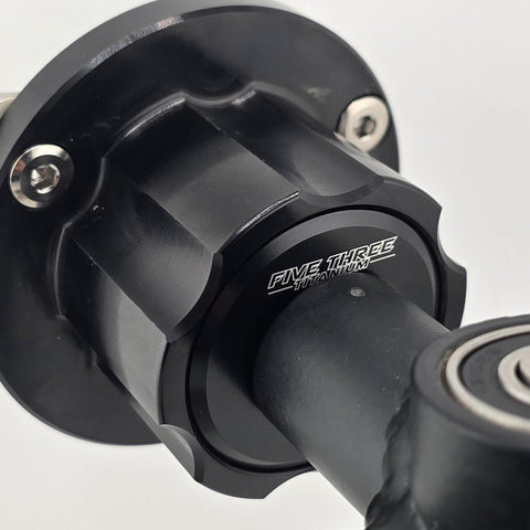 Dust cover seated in a Revolver front hub bearing bore