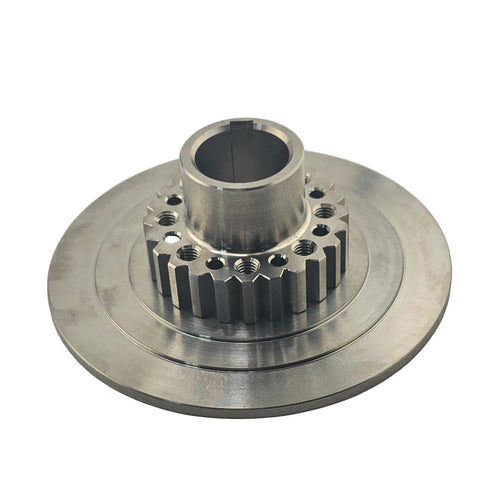 Bore and keyway detail of the titanium outlaw kart clutch drive hub